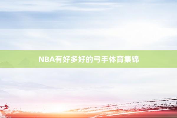 NBA有好多好的弓手体育集锦